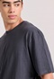 FUNKY BUDDHA-Ανδρικό t-shirt FUNKY BUDDHA FBM009-083-04 γκρι