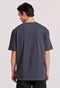 FUNKY BUDDHA-Ανδρικό t-shirt FUNKY BUDDHA FBM009-083-04 γκρι