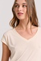 FUNKY BUDDHA-Γυναικείο t-shirt FUNKY BUDDHA FBL009-107-04 μπεζ