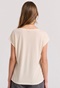 FUNKY BUDDHA-Γυναικείο t-shirt FUNKY BUDDHA FBL009-107-04 μπεζ