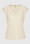 FUNKY BUDDHA-Γυναικείο t-shirt FUNKY BUDDHA FBL009-107-04 μπεζ