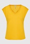 FUNKY BUDDHA-Γυναικείο t-shirt FUNKY BUDDHA FBL009-107-04 κίτρινο