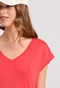 FUNKY BUDDHA-Γυναικείο t-shirt FUNKY BUDDHA FBL009-107-04 κόκκινο