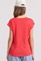 FUNKY BUDDHA-Γυναικείο t-shirt FUNKY BUDDHA FBL009-107-04 κόκκινο