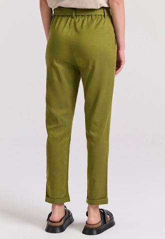 FUNKY BUDDHA-Γυναικείο cropped παντελόνι FUNKY BUDDHA FBL009-122-02 χακί 