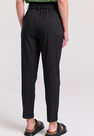 FUNKY BUDDHA-Γυναικείο cropped παντελόνι FUNKY BUDDHA FBL009-122-02 μαύρο