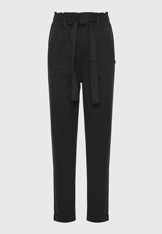 FUNKY BUDDHA-Γυναικείο cropped παντελόνι FUNKY BUDDHA FBL009-122-02 μαύρο