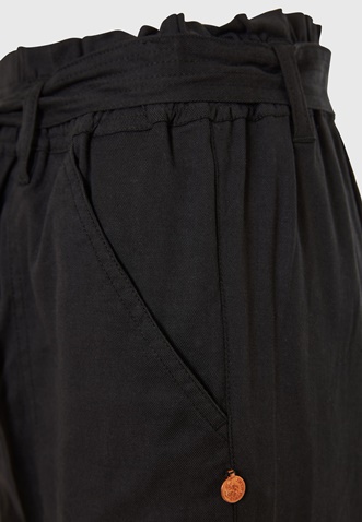 FUNKY BUDDHA-Γυναικείο cropped παντελόνι FUNKY BUDDHA FBL009-122-02 μαύρο