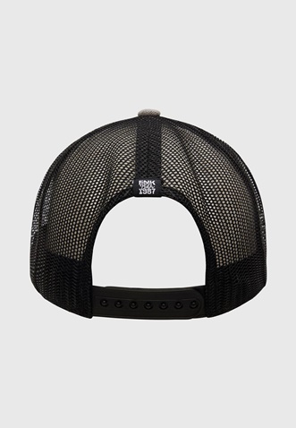 FUNKY BUDDHA-Ανδρικό καπέλο jockey FUNKY BUDDHA FBM009-072-10 γκρι 