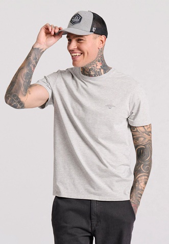 FUNKY BUDDHA-Ανδρικό καπέλο jockey FUNKY BUDDHA FBM009-072-10 γκρι 