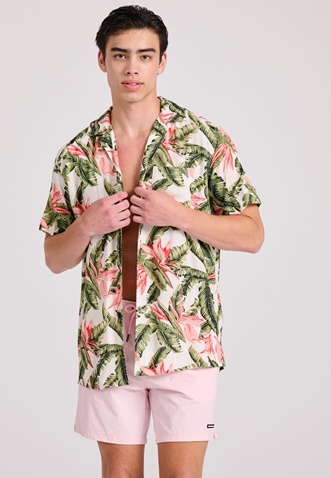 FUNKY BUDDHA-Ανδρικό μαγιό σορτς FUNKY BUDDHA FBM009-001-16 ροζ