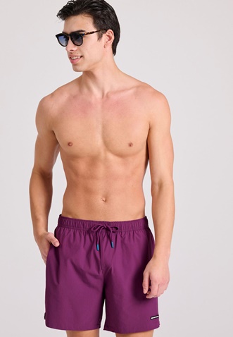 FUNKY BUDDHA-Ανδρικό μαγιό σορτς FUNKY BUDDHA FBM009-001-16 μοβ