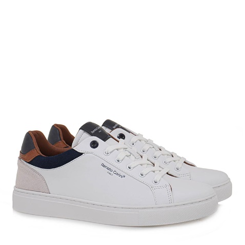 RENATO GARINI-Ανδρικά casual sneakers RENATO GARINI T57006211 λευκά