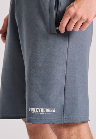 FUNKY BUDDHA-Ανδρική αθλητική βερμούδα FUNKY BUDDHA FBM009-050-03 γκρι