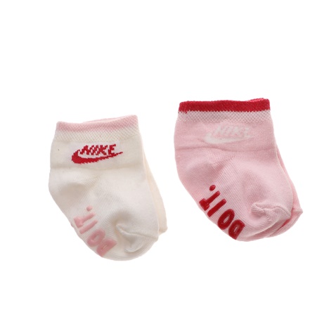 NIKE-Σετ από δύο ζευγάρια βρεφικά καλτσάκια NIKE LTL KIDS ANTI SLIP - S,M,L λευκά ροζ