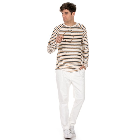 SCOTCH & SODA-Ανδρικό chino παντελόνι SCOTCH & SODA λευκό
