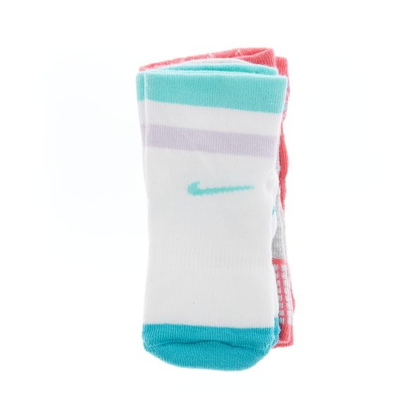 Βρεφικό σετ κάλτσες Nike λευκές,φούξια,γκρι