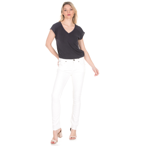 Γυναικείο jean παντελόνι GARCIA JEANS Rachelle λευκό Γυναικεία