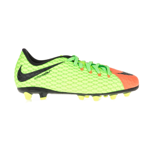 Παιδικά παπούτσια ποδοσφαίρου JR HYPERVENOM PHELON 3 AG-PRO κίτρινα - πορτοκαλί