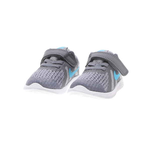 Βρεφικά αθλητικά παπούτσια NIKE REVOLUTION 4 (DΤV) γκρι μπλε Παιδικά