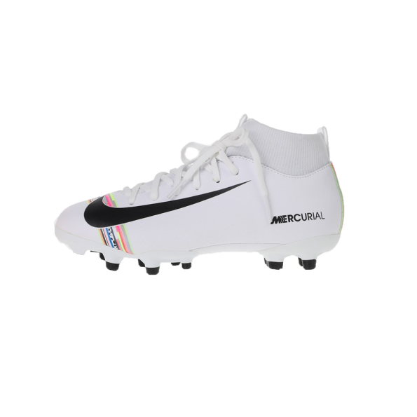 Παιδικά ποδοσφαιρικά παπούτσια NIKE CR7 Jr. Superfly 6 Academy (MG) λευκά