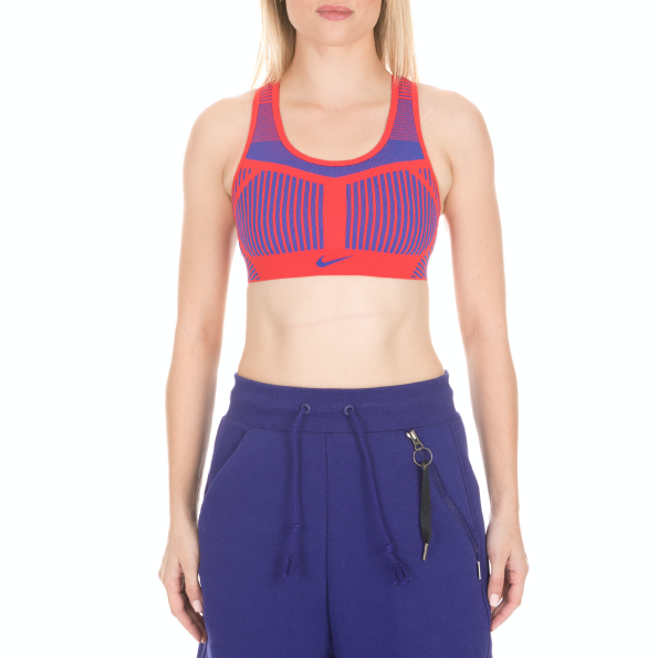 Γυναικείο αθλητικό μπουστάκι NIKE FE/NOM FLYKNIT μπλε κόκκινο