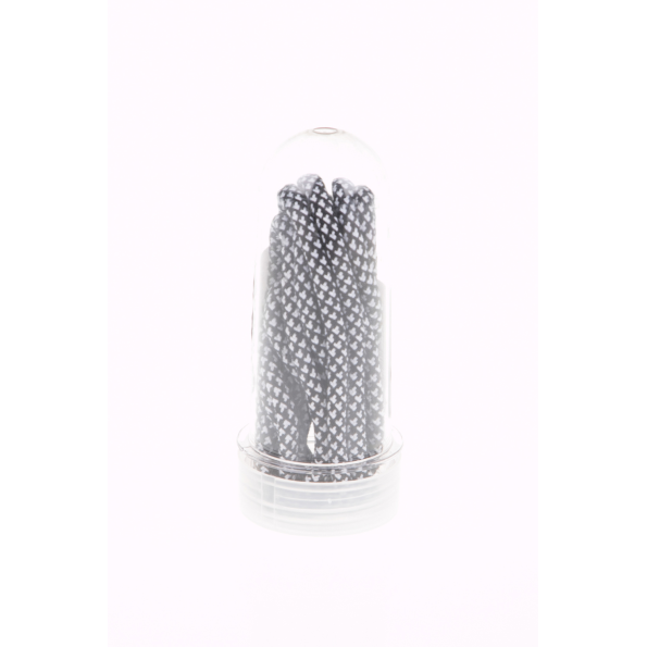 Unisex TUBELACES ROPE SOLID λευκά-μαύρα
