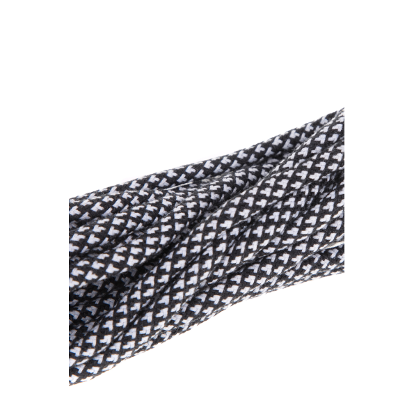 Unisex TUBELACES ROPE SOLID λευκά-μαύρα