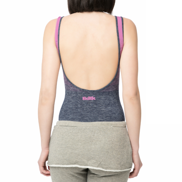 Γυναικείο κορμάκι Bodytalk SEAMLESSW DEGRADE LEOTARD γκρι-μοβ Γυναικεία