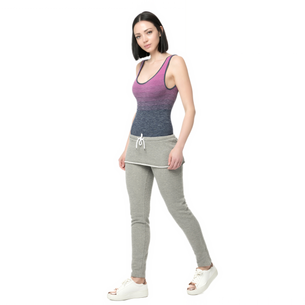 Γυναικείο κορμάκι Bodytalk SEAMLESSW DEGRADE LEOTARD γκρι-μοβ Γυναικεία