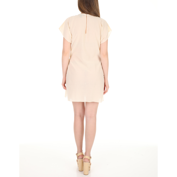 Γυναικείο mini φόρεμα MIRO εκρού Γυναικεία
