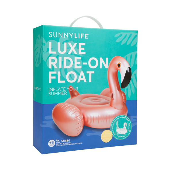 Στρώμα θαλάσσης SUNNYLIFE Ride-On Float RG Flamingo (155120 εκ.) Ανδρικά