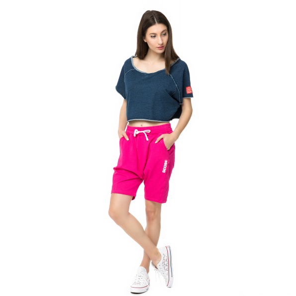 Γυναικείο crop top DENIMW FAME TOP μπλε  Γυναικεία