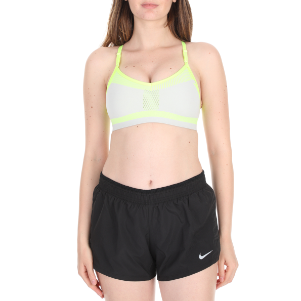 Γυναικείο αθλητικό μπουστάκι NIKE FLYKNIT INDY BRA κίτρινο λευκό