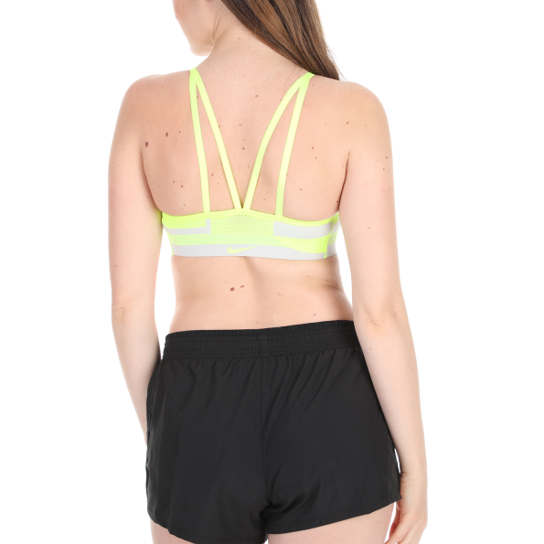 Γυναικείο αθλητικό μπουστάκι NIKE FLYKNIT INDY BRA κίτρινο λευκό Γυναικεία