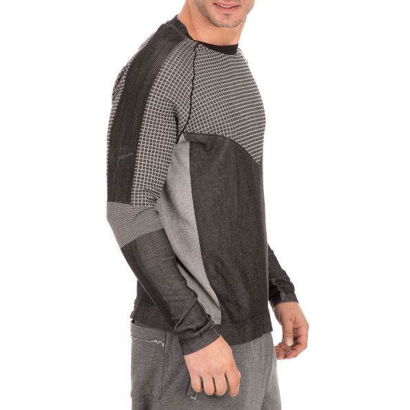 Ανδρική μπλόυζα NIKE NSW TCH PCK  LS KNIT SC ανθρακί Ανδρικά