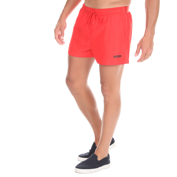 Ανδρικό μαγιό σορτς CK UNDERWEAR DRAWSTRING κόκκινο Ανδρικά