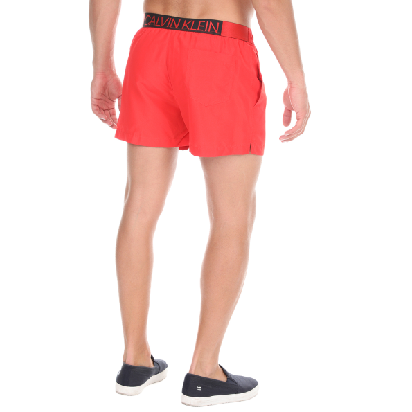 Ανδρικό μαγιό σορτς CK UNDERWEAR DRAWSTRING κόκκινο Ανδρικά