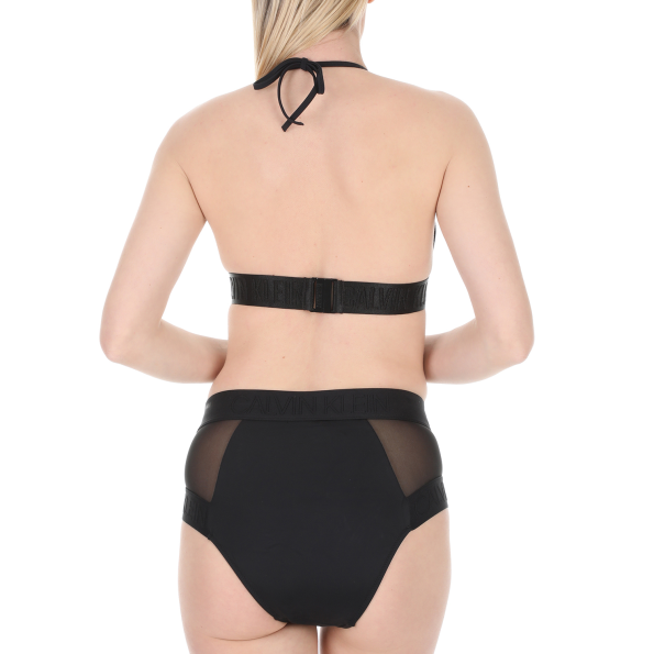 Γυναικείο μαγιό σουτιέν CK UNDERWEAR MESH TRIANGLE-RP μαύρο Γυναικεία
