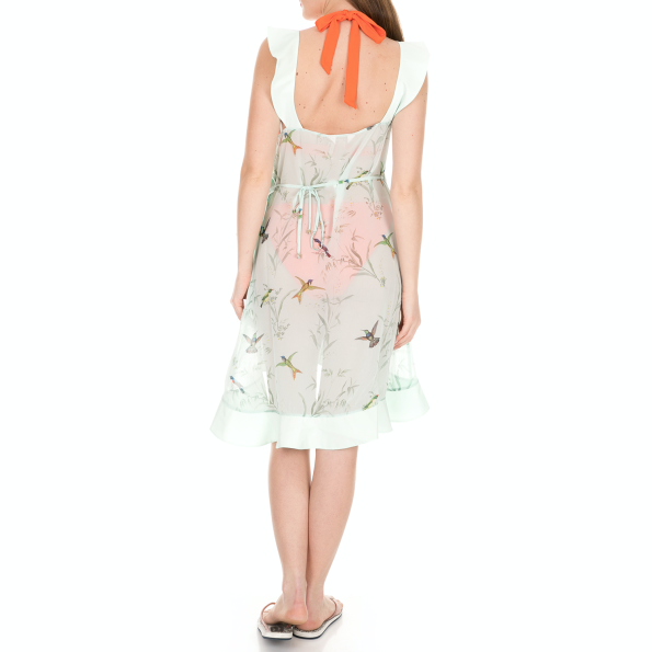 Γυναικείο κρουαζέ φόρεμα παραλίας TED BAKER DAISLEE FORTUNE λευκό Γυναικεία
