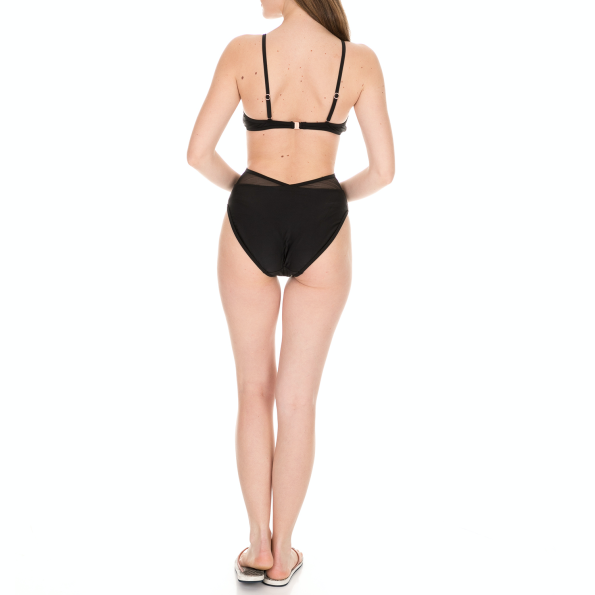 Γυναικείο ολόσωμο μαγιό TED BAKER ROELLA LOW V MESH CUT OUT μαύρο Γυναικεία