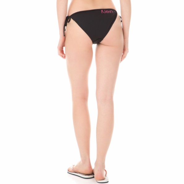 Γυανικείο μαγιό σλιπ CK UNDERWEAR STRING SIDE TIE μαύρο