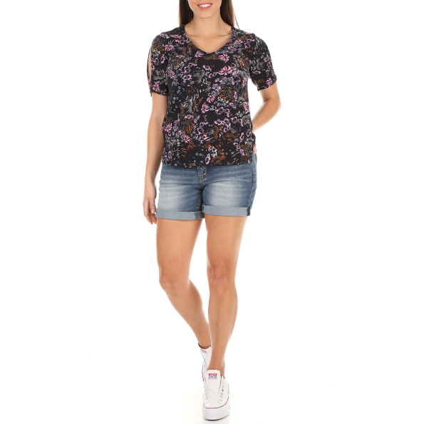 Γυναικεία κοντομάνικη μπλούζα GARCIA JEANS μπλε Γυναικεία
