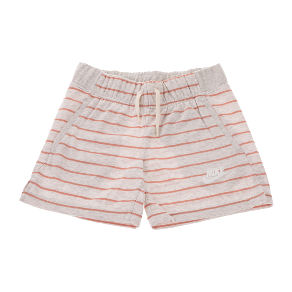 Παιδικό σορτς NIKE Sportswear Girls Shorts γκρι ριγέ