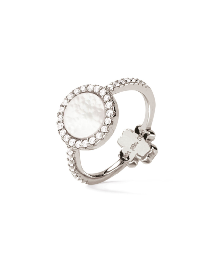 Γυναικείο ασημένιο δαχτυλίδι FOLLI FOLLIE Heart4Heart Mirrors Two Sided Ring 