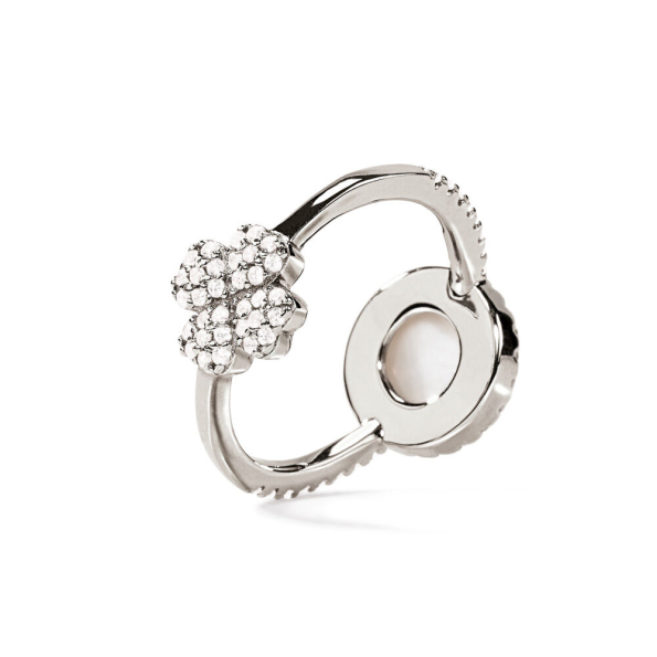 Γυναικείο ασημένιο δαχτυλίδι FOLLI FOLLIE Heart4Heart Mirrors Two Sided Ring  Γυναικεία
