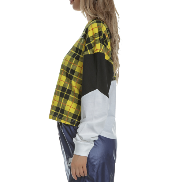 Γυναικεία μπλούζα NIKE PLAID λευκή Γυναικεία
