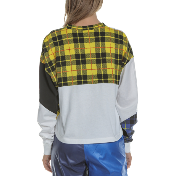 Γυναικεία μπλούζα NIKE PLAID λευκή Γυναικεία