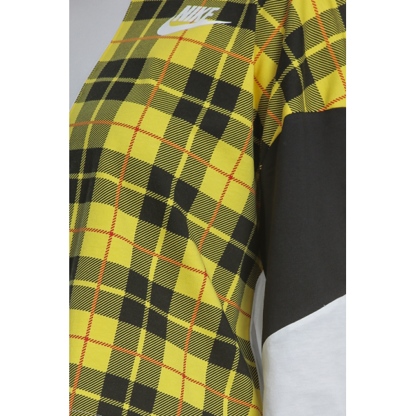 Γυναικεία μπλούζα NIKE PLAID λευκή Γυναικεία