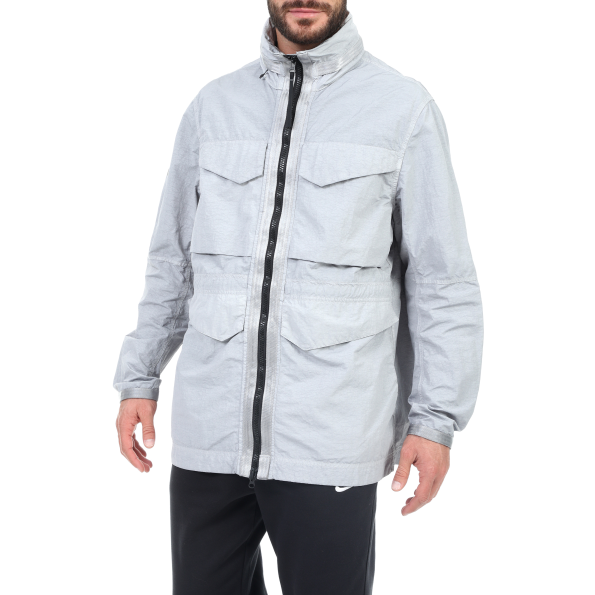 Ανδρικό αντιανεμικό jacket NIKE NSW TCH PCK JKT DYE γκρι